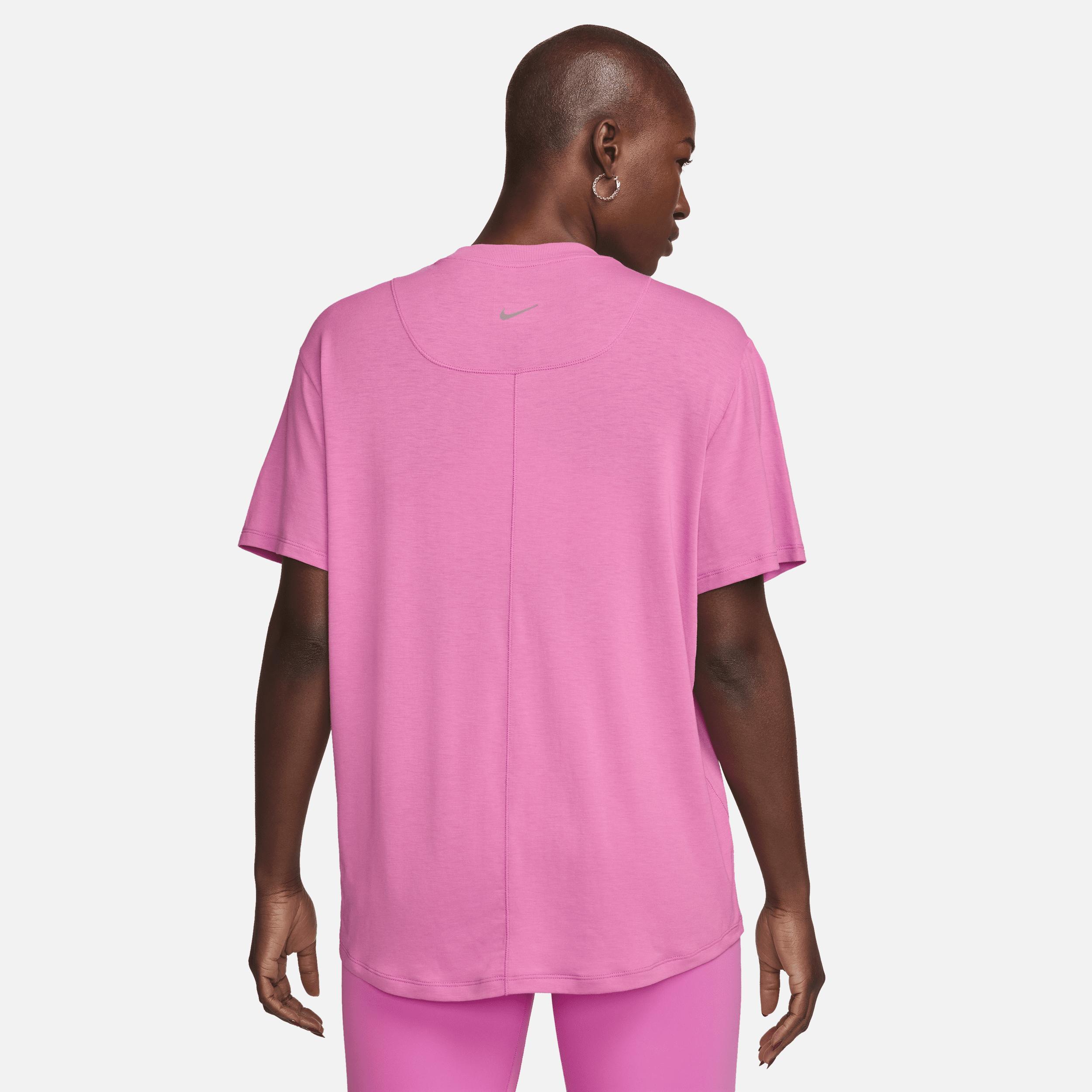 Nike Womens One Relaxed Dri-fit Short-Sleeve Top - Playful Pink Product Image