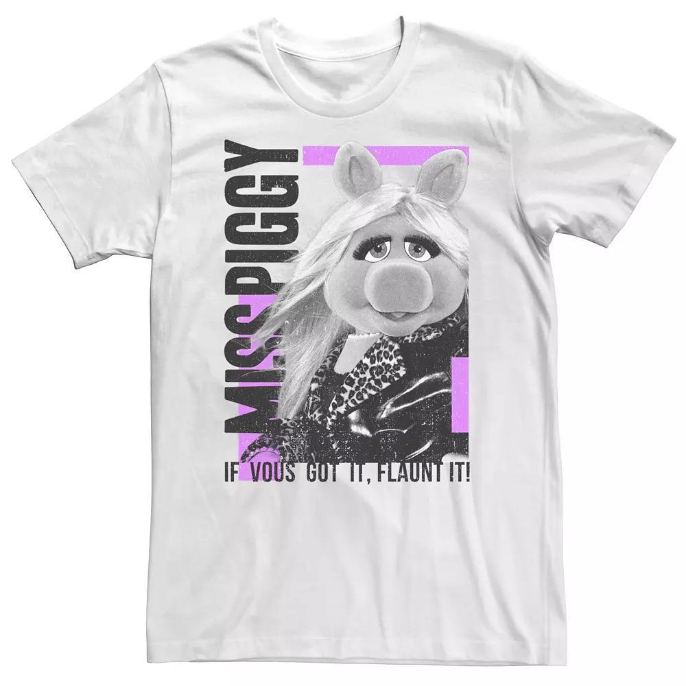 Big & Tall Disney The Muppets Miss Piggy "If Vous Got It, Flaunt It!" Tee, Men's, Size: 3XL Tall, White Product Image