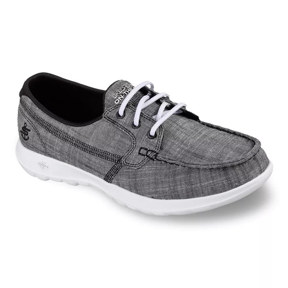 Skechers® GOwalk Lite Isla Women's Boat Shoes, Size: 6.5 Wide, Grey Product Image