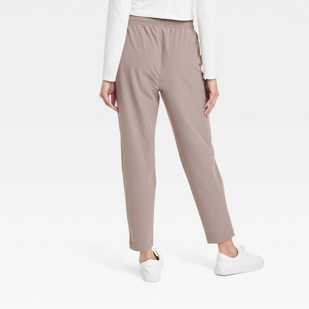 Women's Stretch Woven High-Rise Taper Pants - All In Motion™ Taupe 2X Product Image