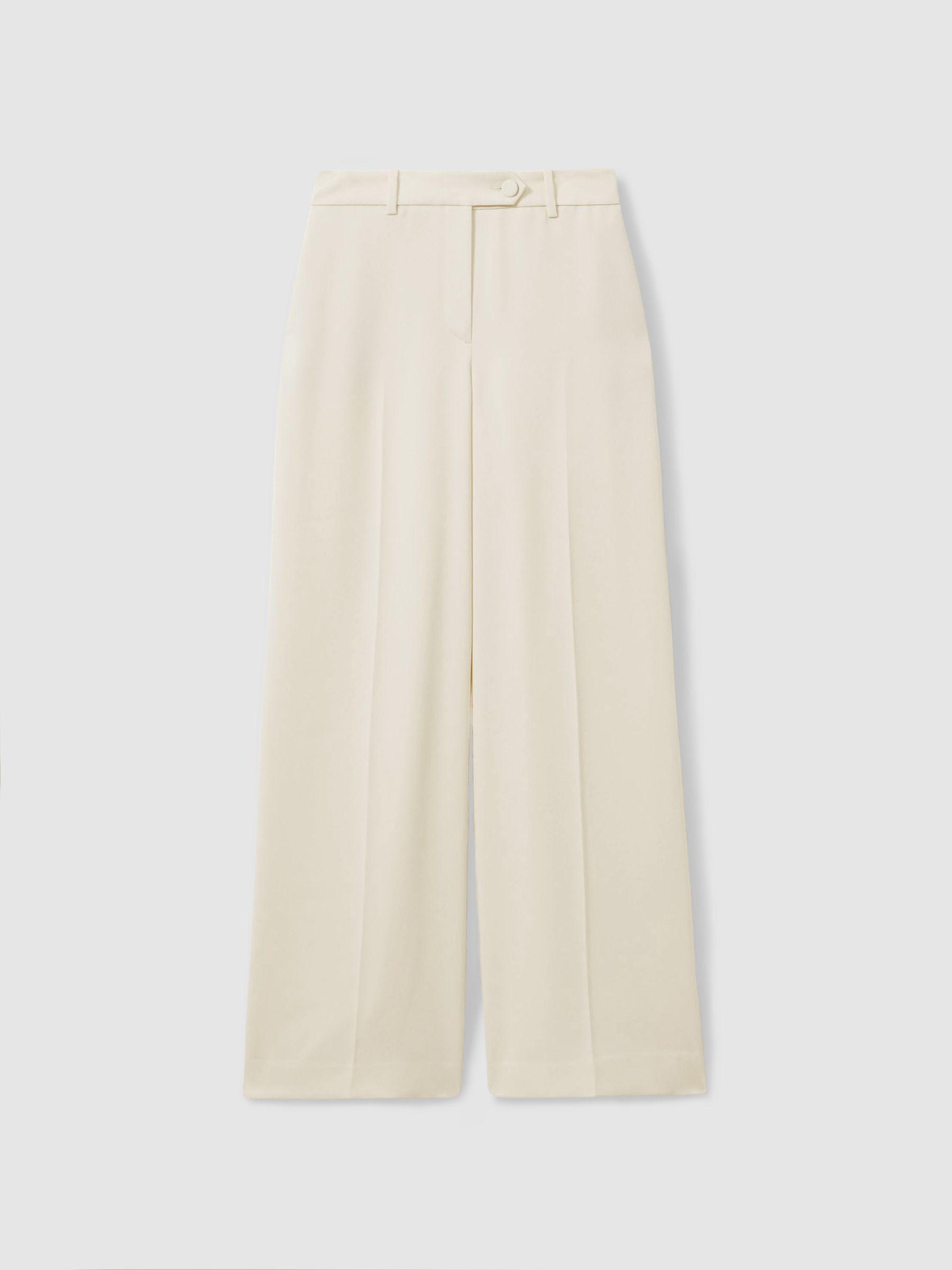Petite Knitted Open-Collar Midi Dress in Neutral Product Image