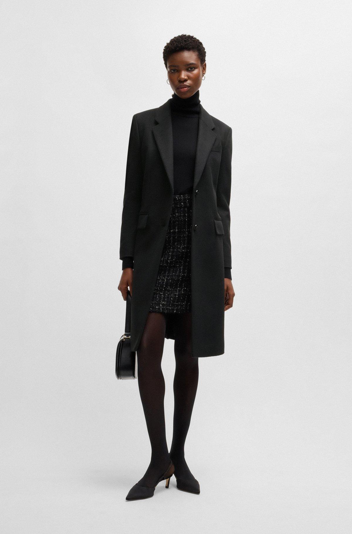 Slim-fit coat in wool and cashmere Product Image