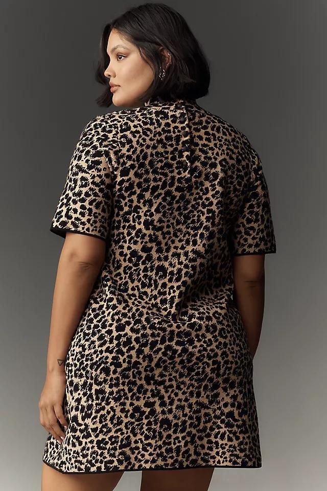 The Annalise Mock-Neck Mini Sweater Dress by Maeve Product Image
