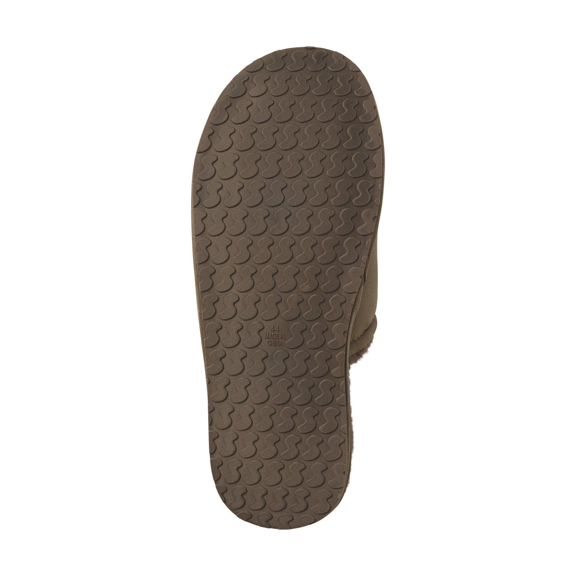 MENS FAUX SHEARLING SLIPPER | TRUFFLE Product Image