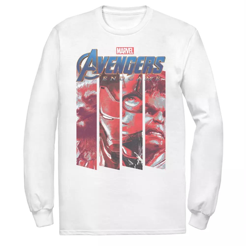 Men's Marvel Avengers Endgame Action Panel Tee, Size: Medium, White Product Image