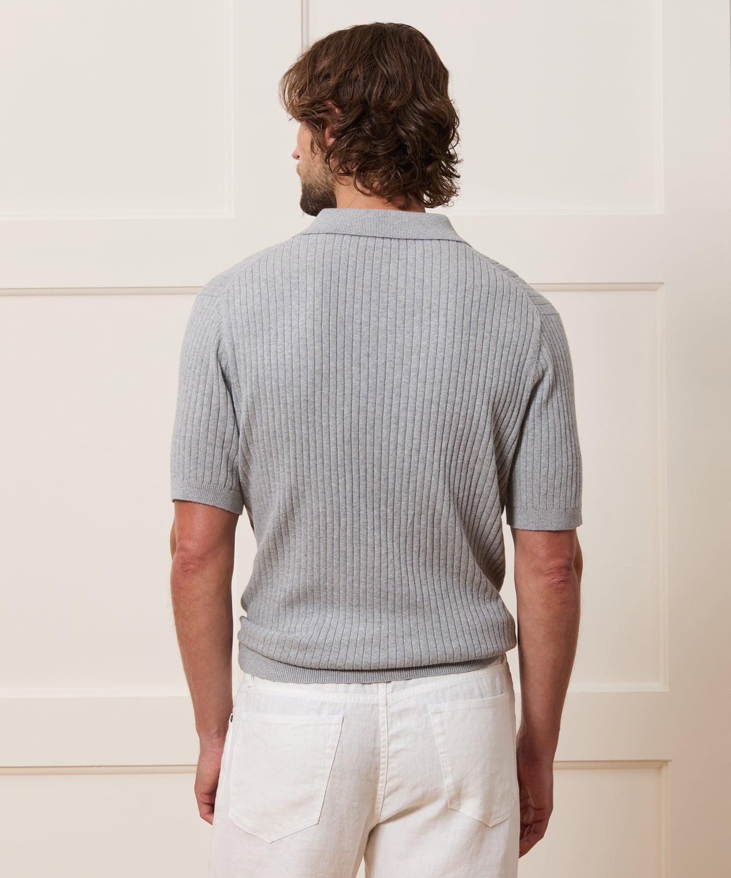 Slim Cotton-Cashmere Sweater Polo Product Image