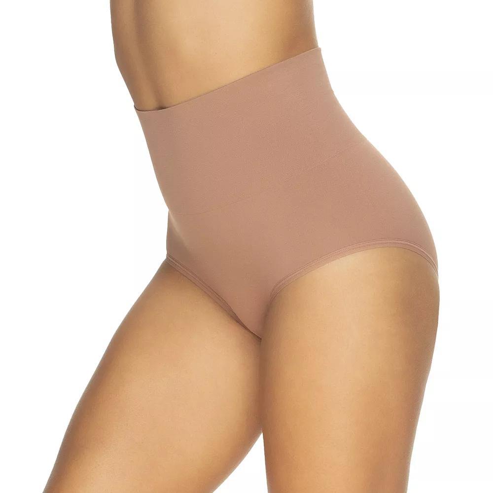 Women's Jezebel Fusion Waist Light Control Shaping Brief Panty 2983P1, Size: Large, Black Blk Product Image