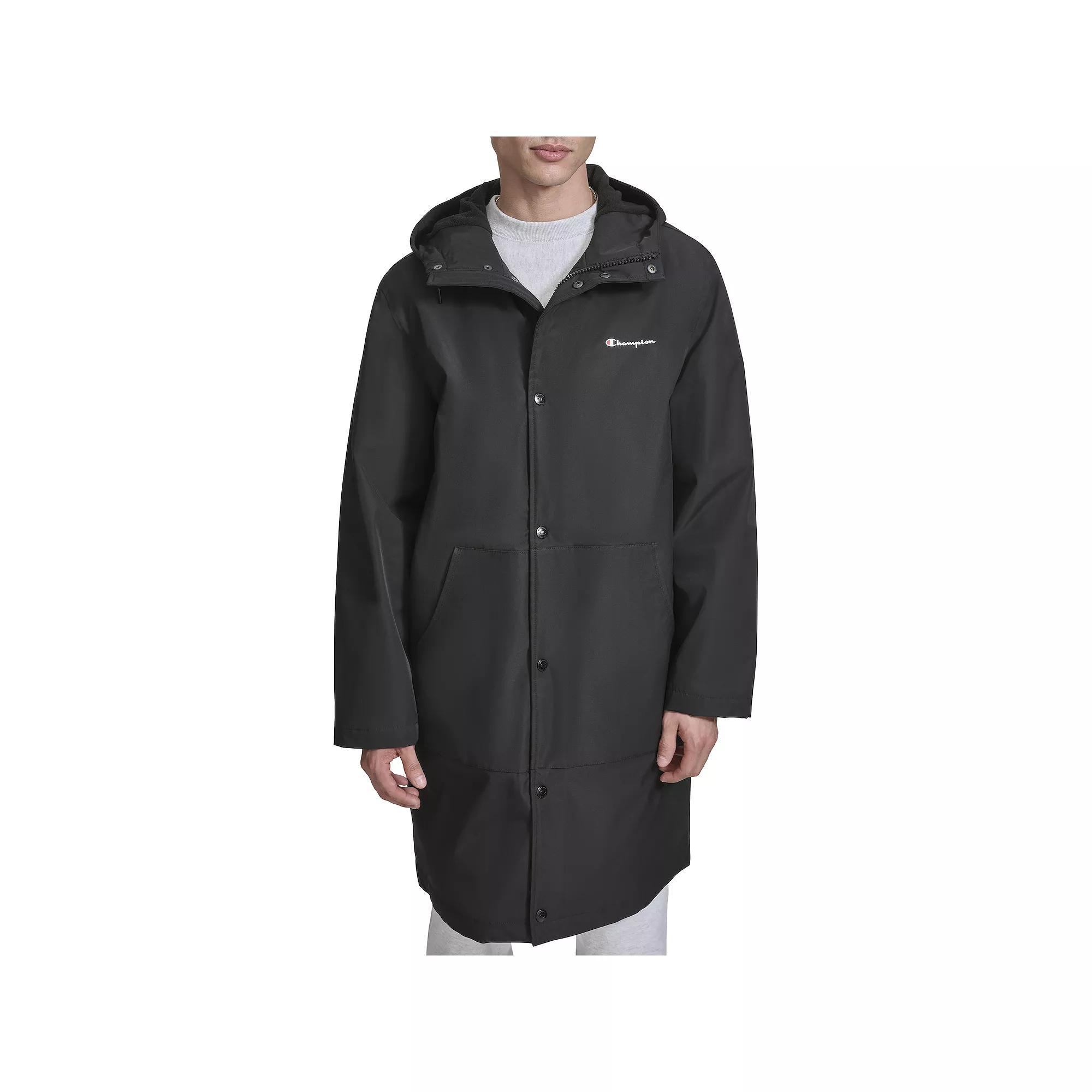Men's Champion® Stadium Jacket With Fleece Lining, Size: Medium, Green Night Product Image