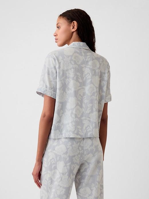 Linen-Blend PJ Shirt Product Image