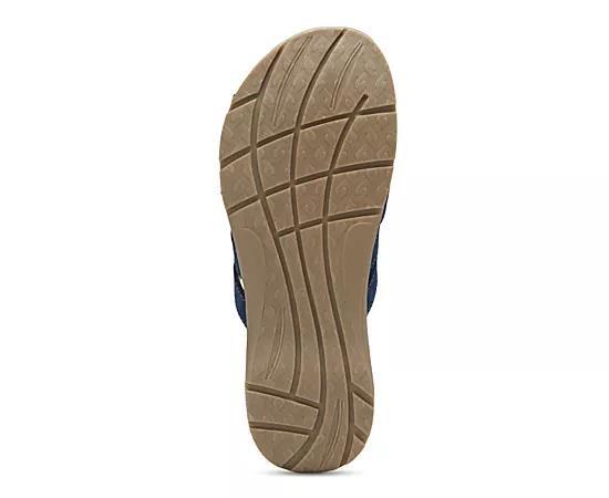 Eastland Hazel Women's Leather Slide Sandals, Size: 9, Light Blue Product Image