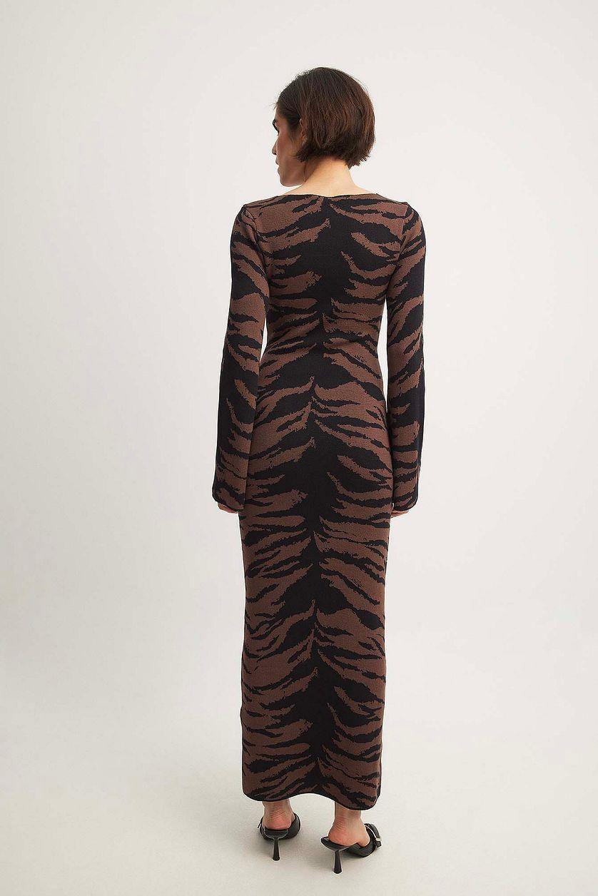 Wide Sleeve Knitted Maxi Dress Product Image