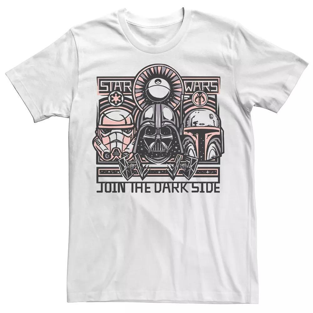 Men's Star Wars Join The Dark Side Boho Character Collage Tee, Size: 3XL, White Product Image