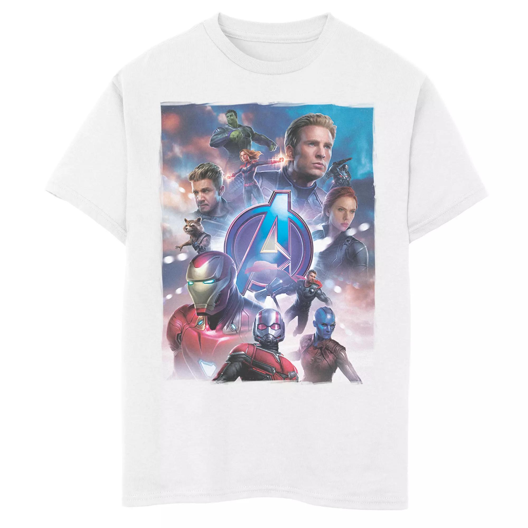 Men's Avengers Basic Poster Tee, Size: XL, White Product Image