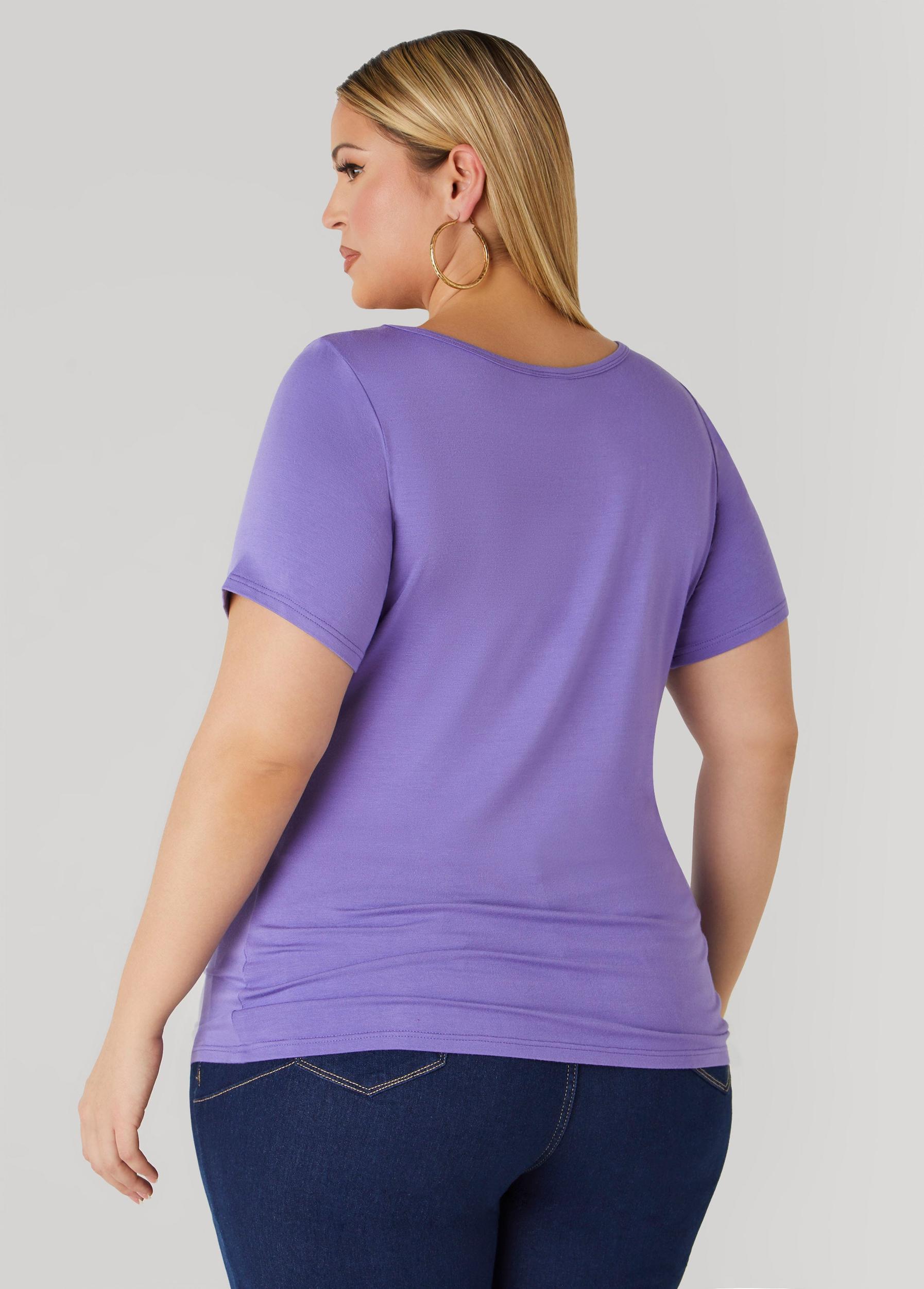 Basic Scoop Neck Tee Product Image