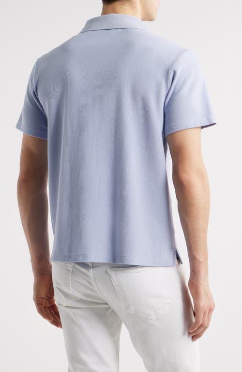 FRAME Jacquard Polo in Baby Blue at Nordstrom, Size Xx-Large Product Image