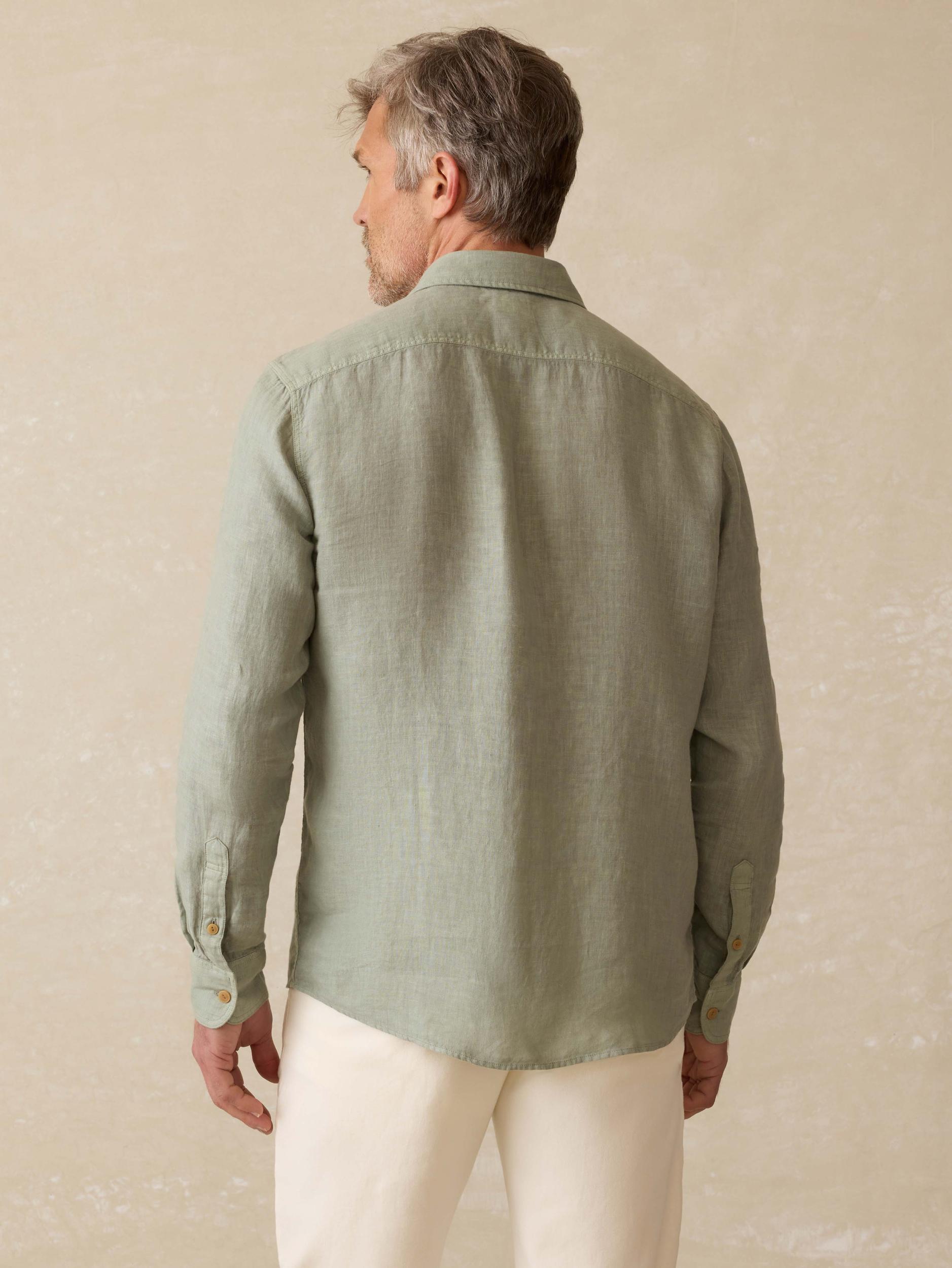 Irish Linen Safari Shirt - Sage Creek Male Product Image