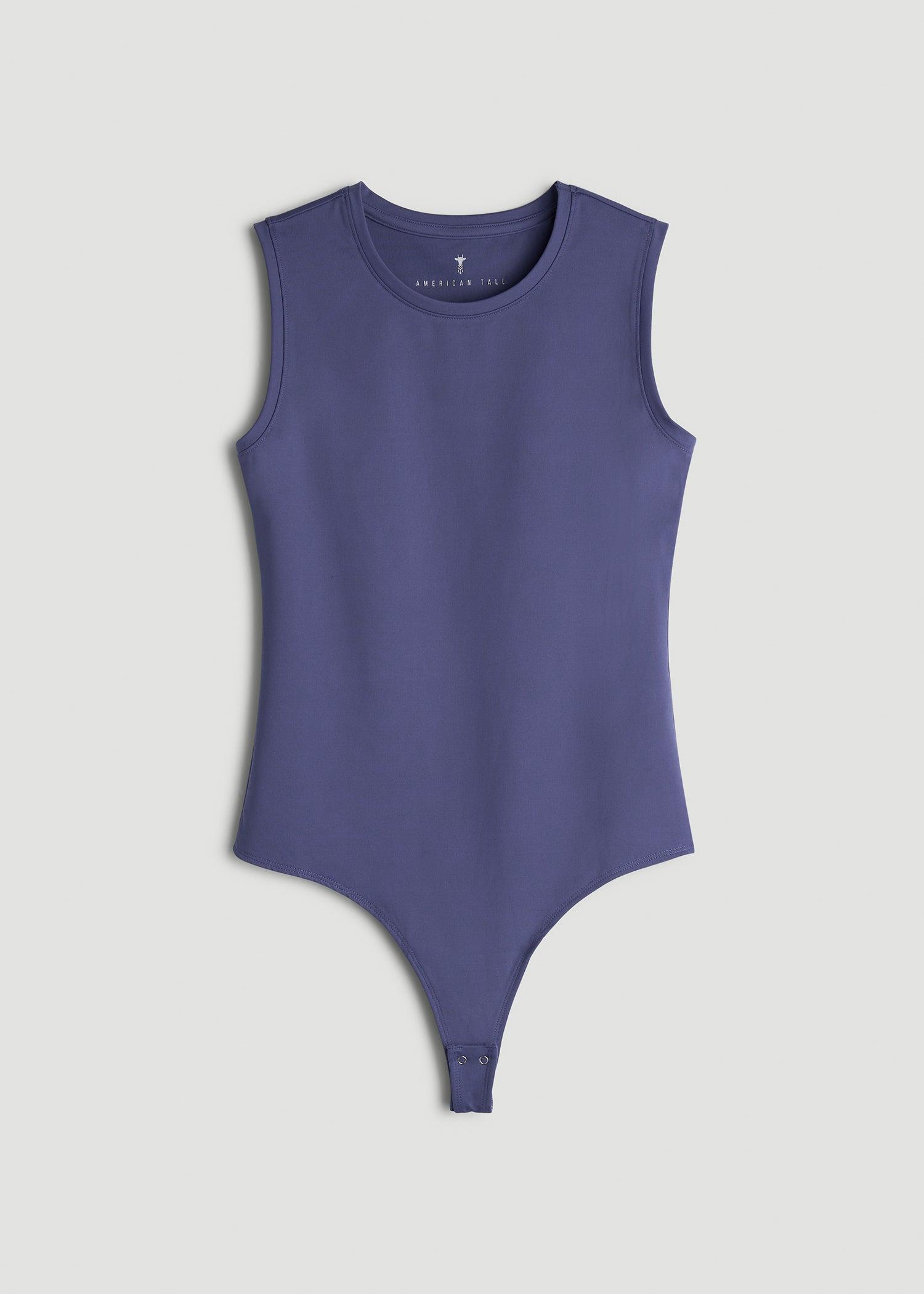 Sleeveless Crewneck Bodysuit for Tall Women in Future Dusk Female Product Image