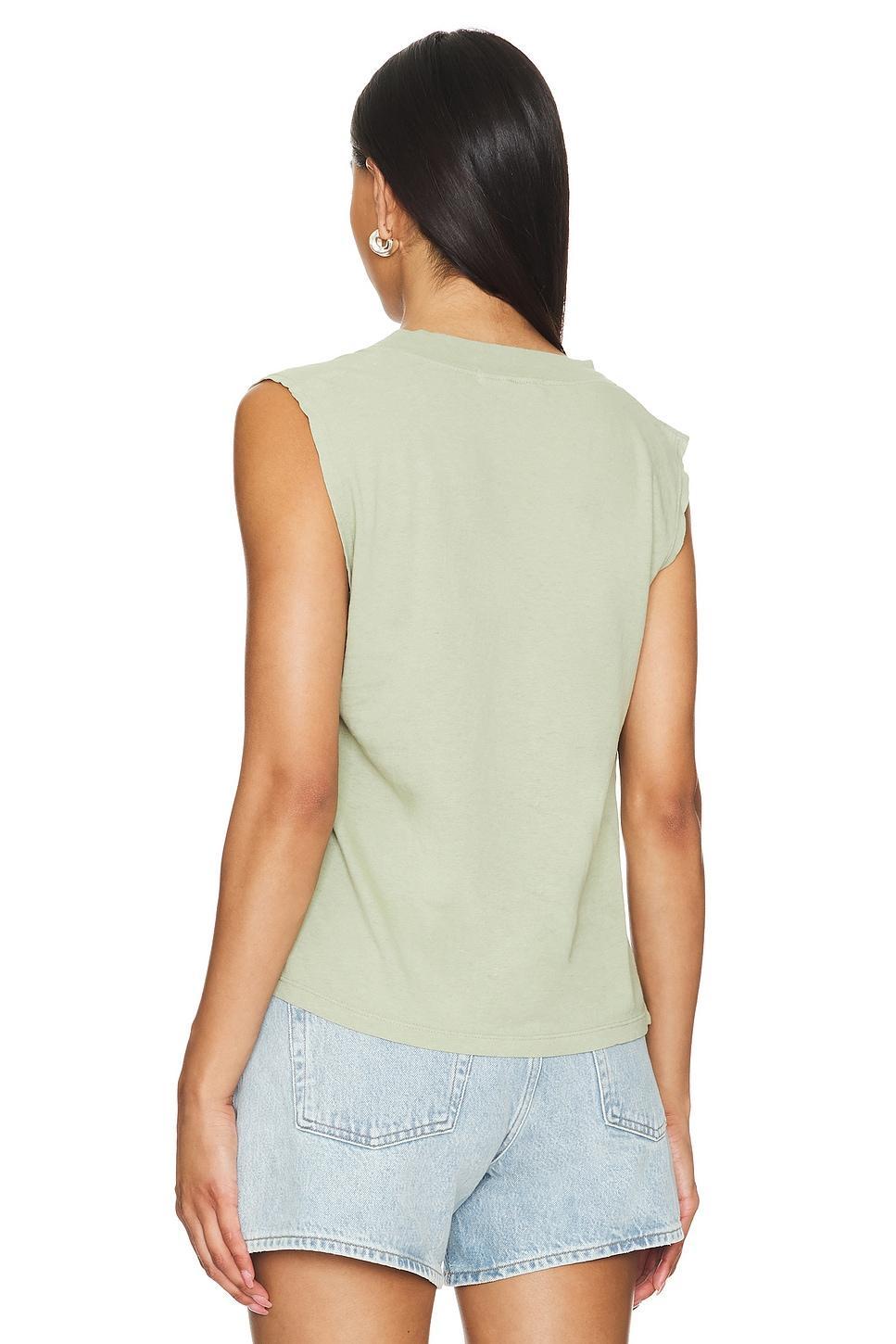 Sleeveless V Neck Tee perfectwhitetee Product Image