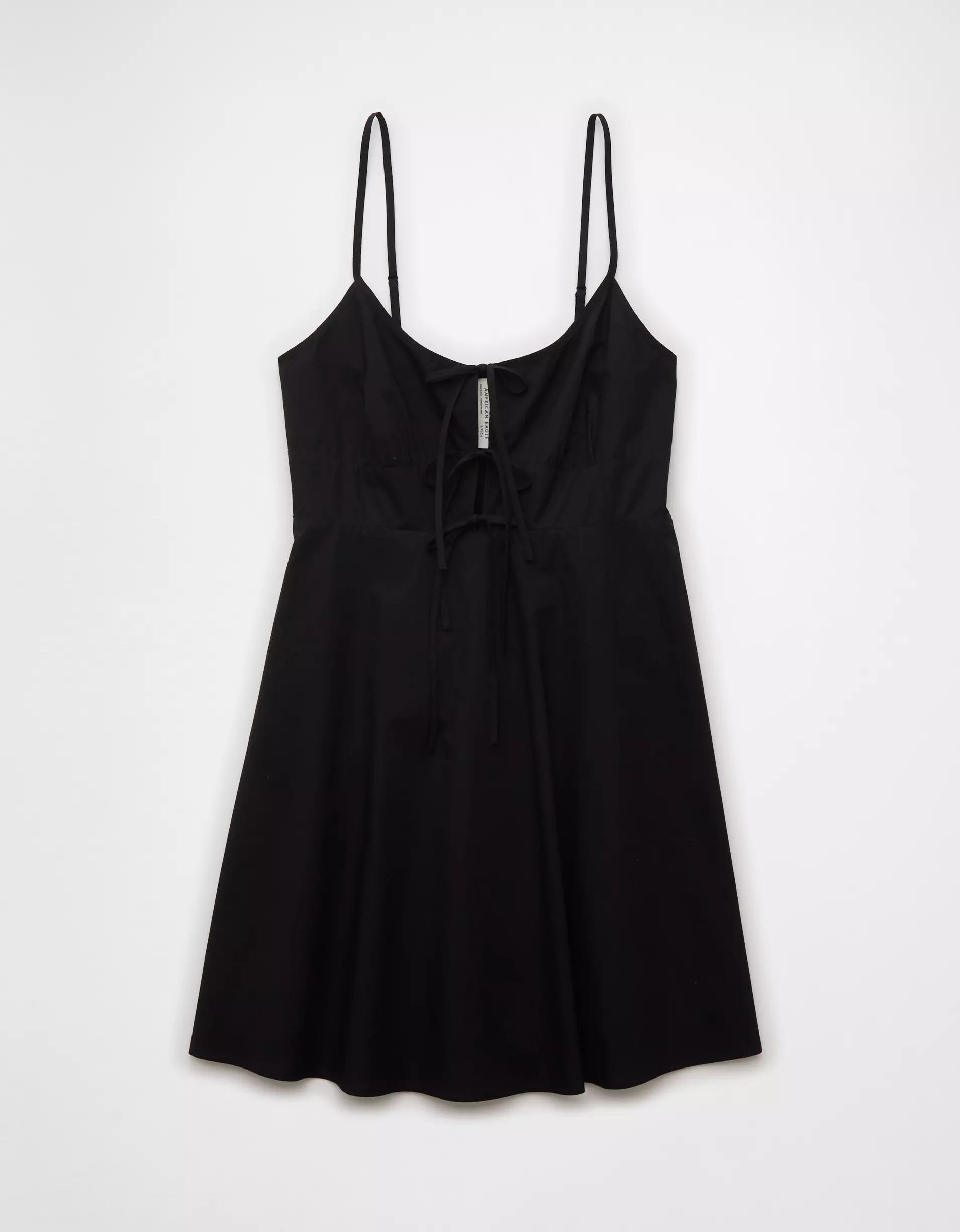 AE Tie Front Mini Dress Product Image