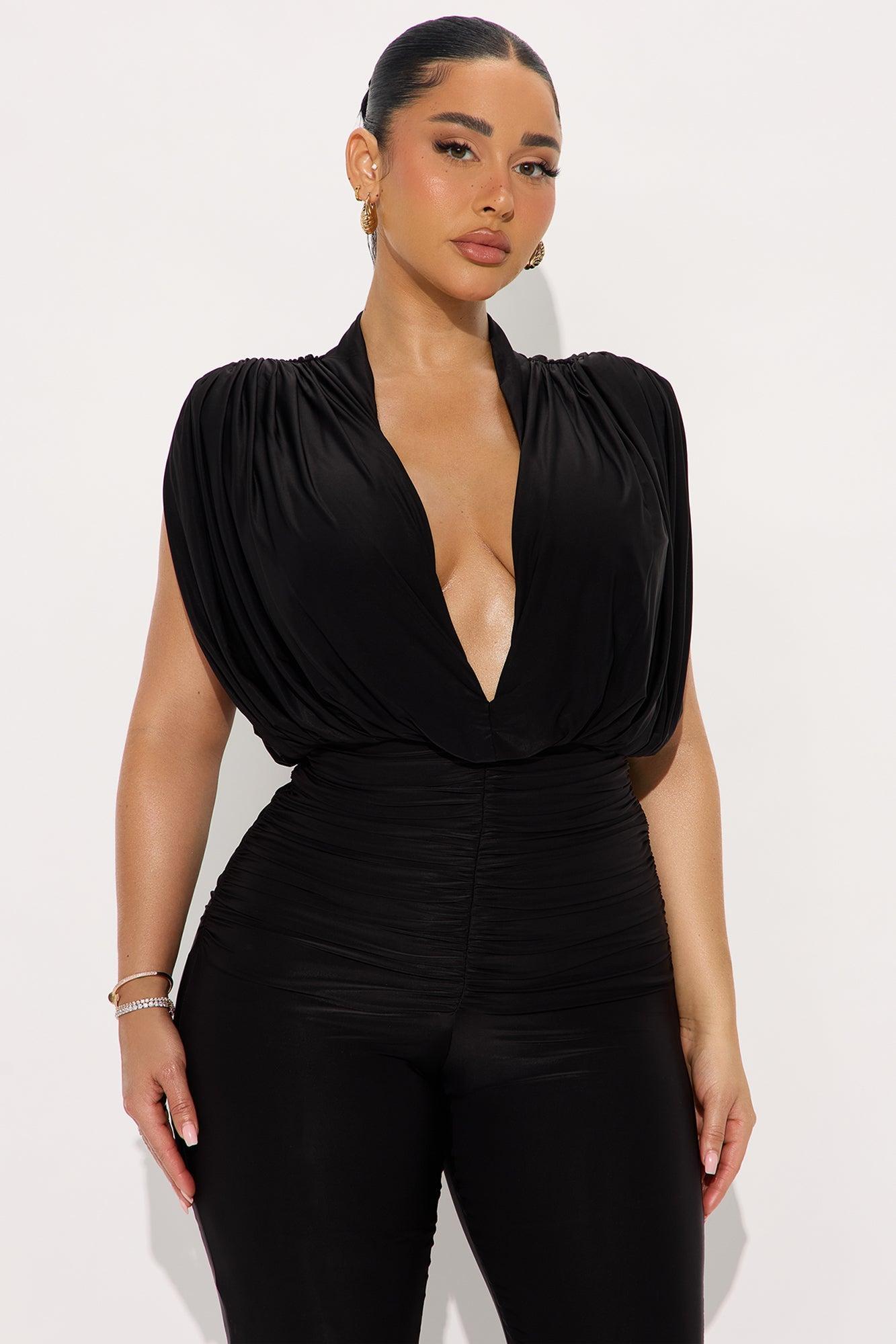 Sleek Seduction Jumpsuit - Black Product Image