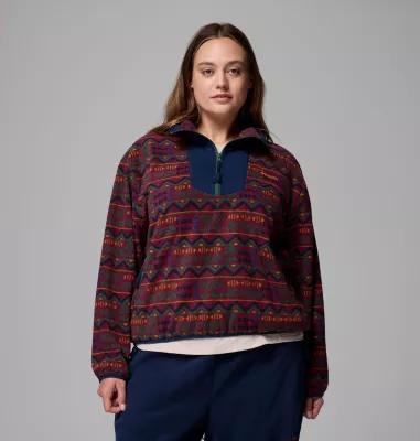 Columbia Women's Sequoia Grove Printed Half Zip Jacket - Plus Size- Product Image