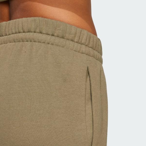 adidas Essentials Linear Fleece Cargo Pants Olive Strata XS Womens Product Image