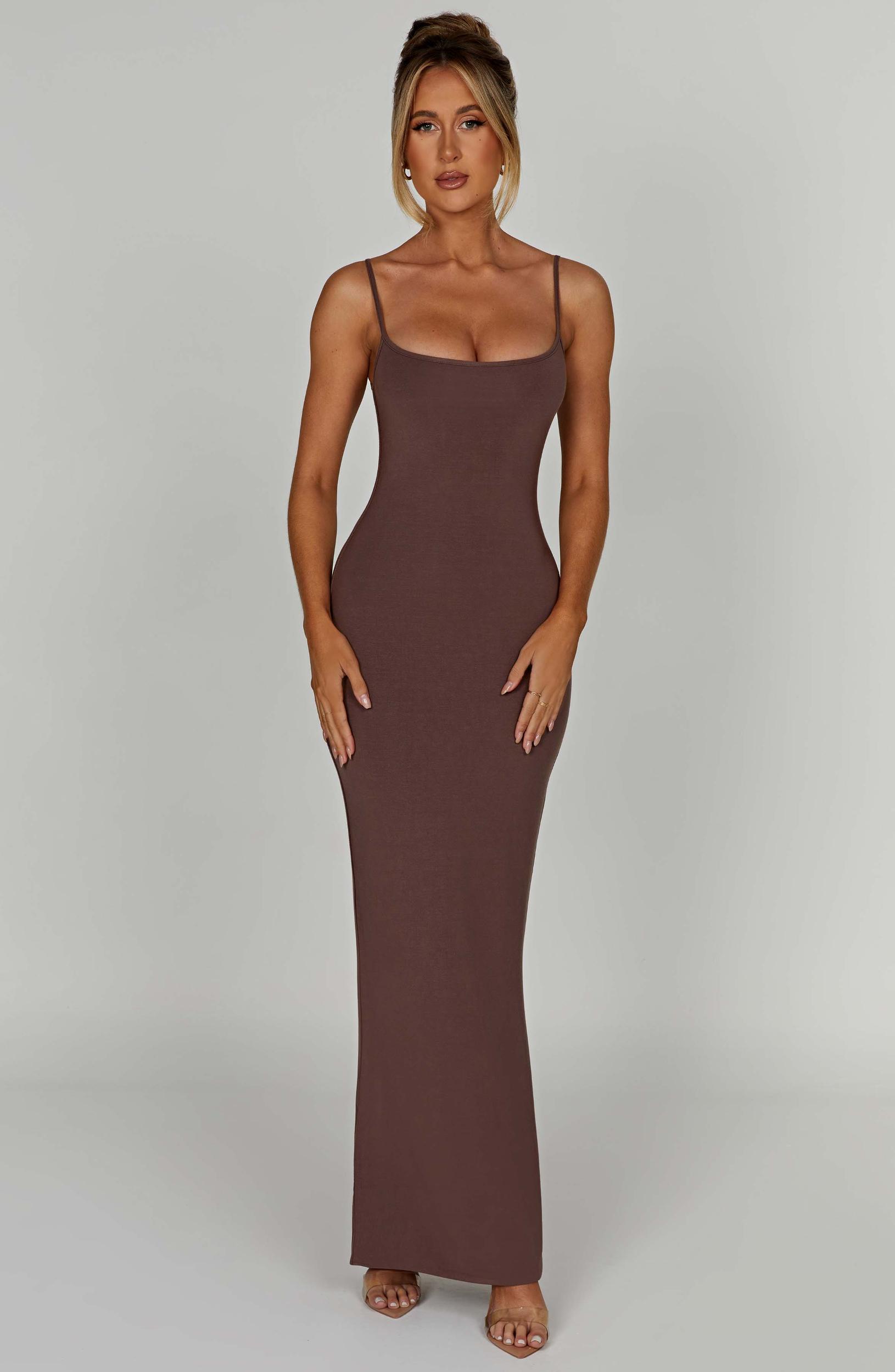 Saskia Maxi Dress - Chocolate Product Image