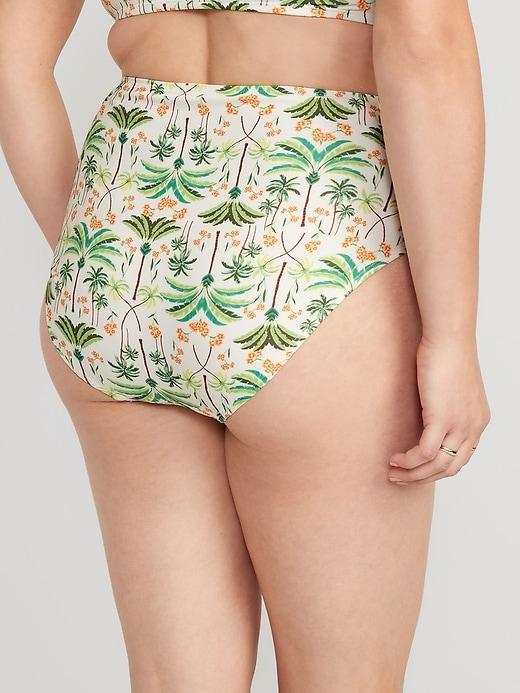 High-Waisted Bikini Swim Bottoms Product Image