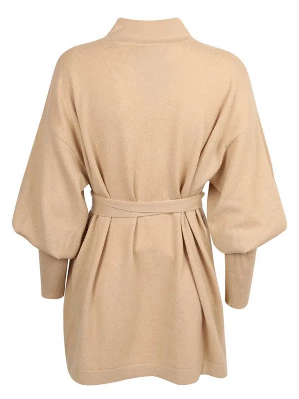 FABIANA FILIPPI Pull Con Cintura Beige In White Product Image