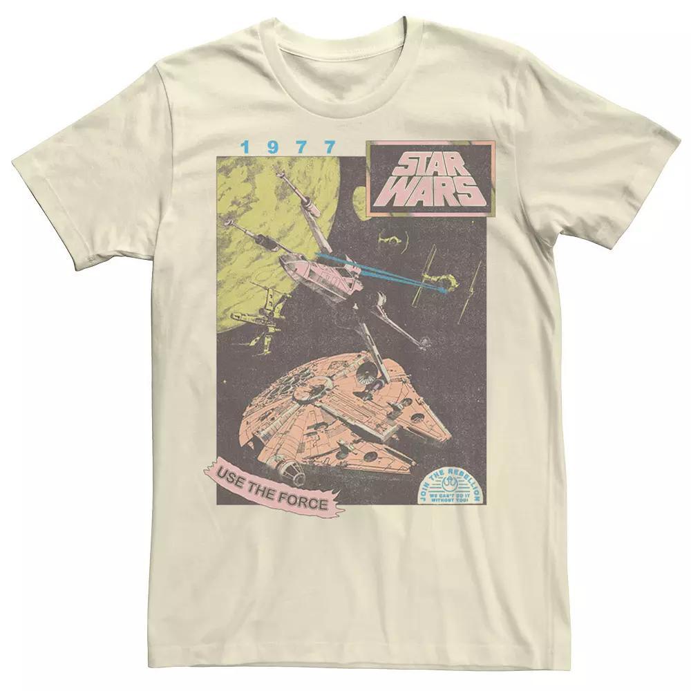Men's Star Wars Join The Rebellion 1977 Tee, Size: XL, White Product Image