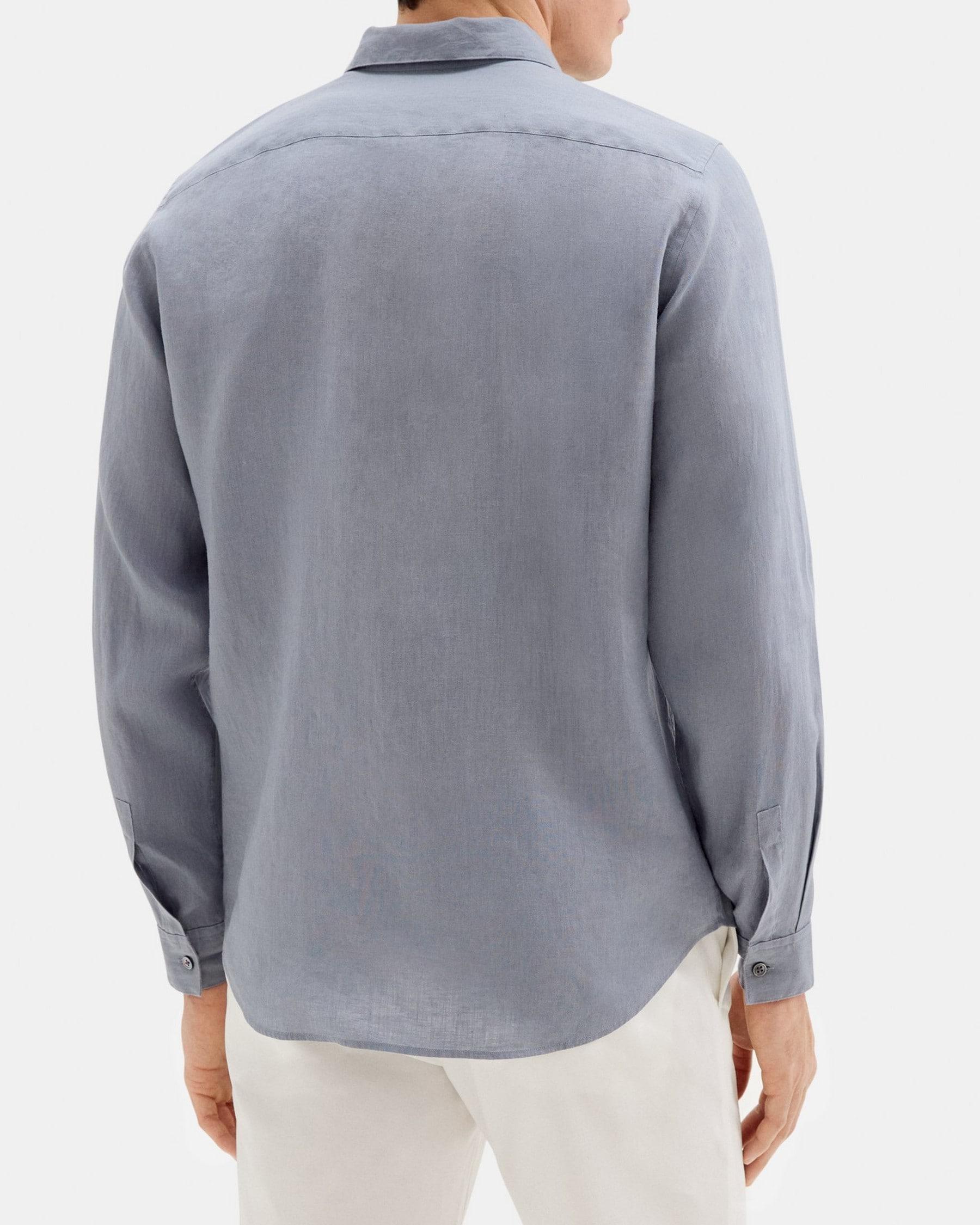 Standard-Fit Shirt in Linen Product Image