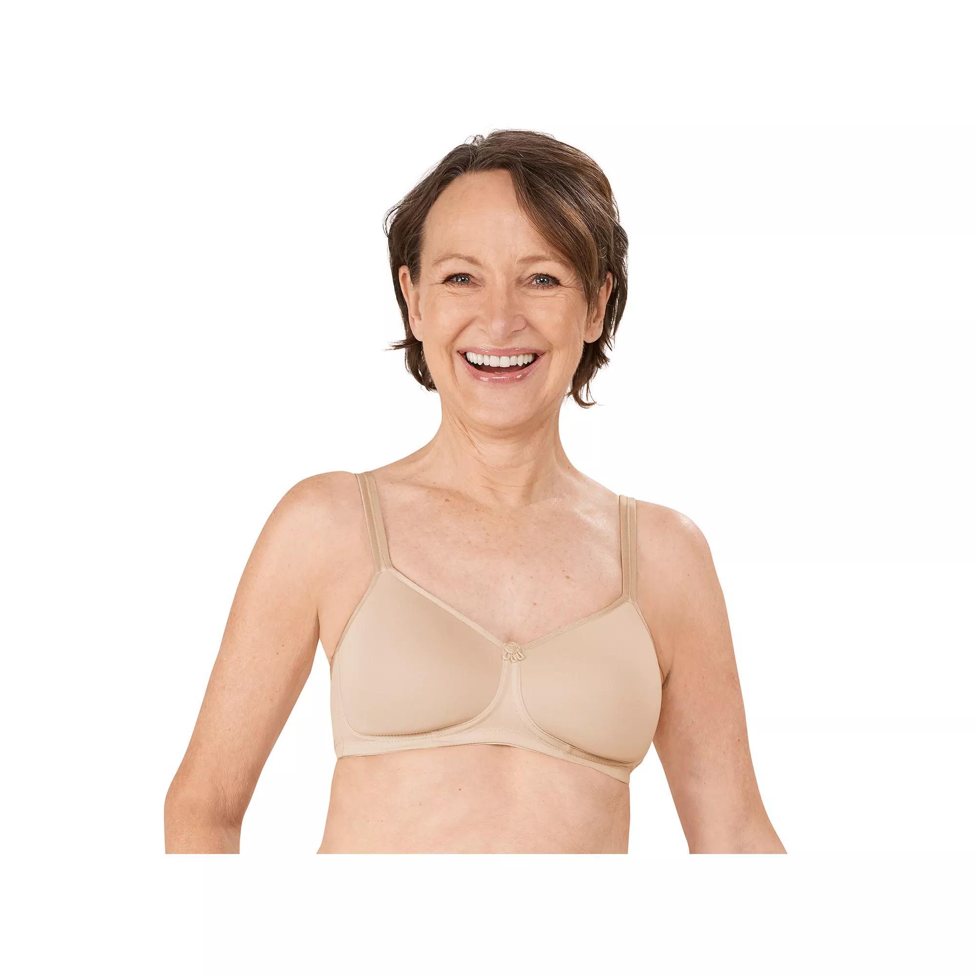 Amoena Mastectomy Bra: Mara Padded Wireless, Women's, Size: 40 A, Light Brown Product Image
