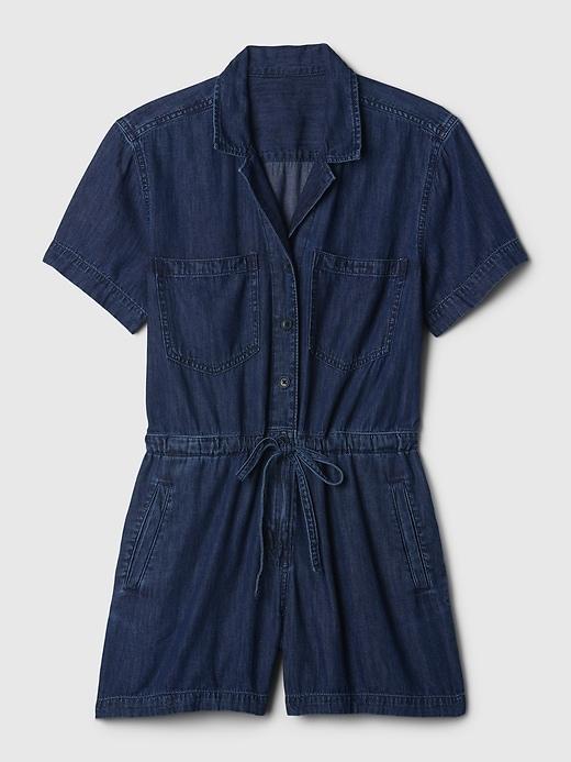 Denim Romper Product Image