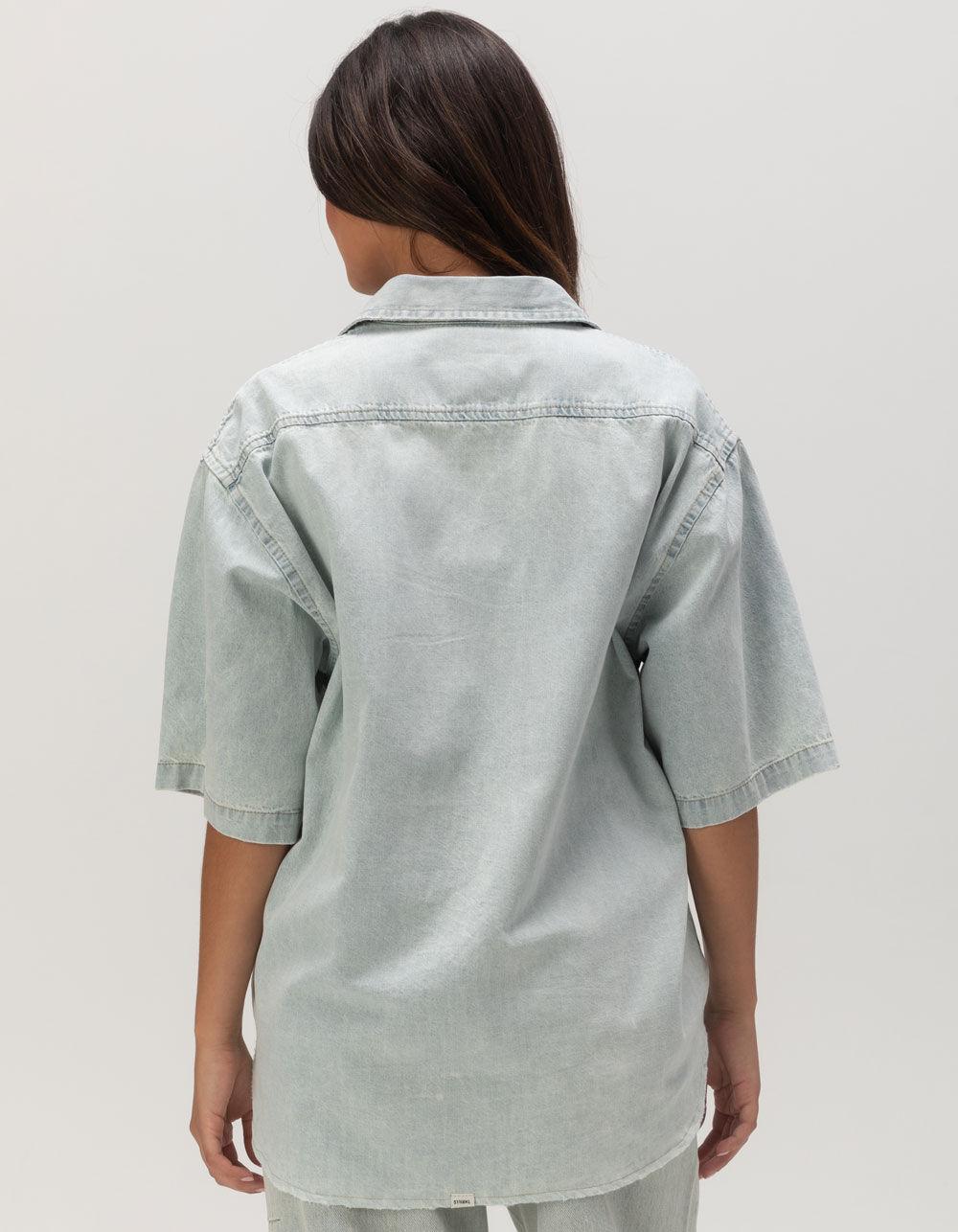 THRILLS Darian Womens Denim Shirt - DENIM Product Image