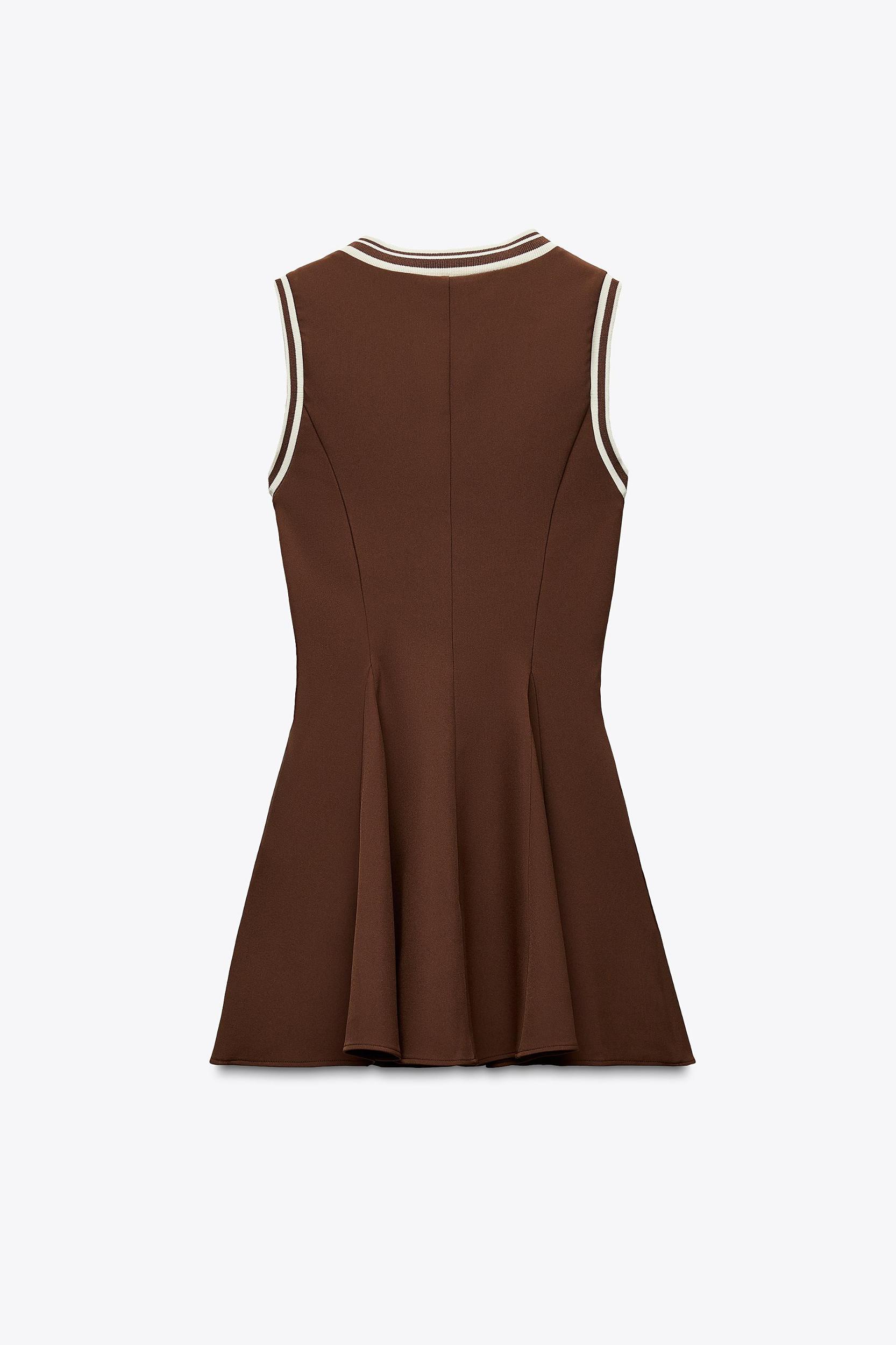 RIBBED GODET DRESS Product Image