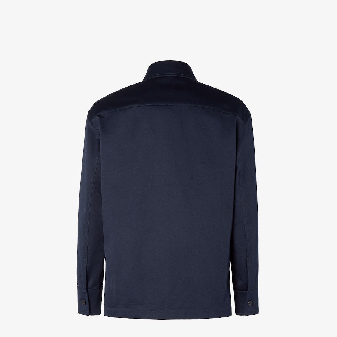 BlousonBlue gabardine blouson Product Image