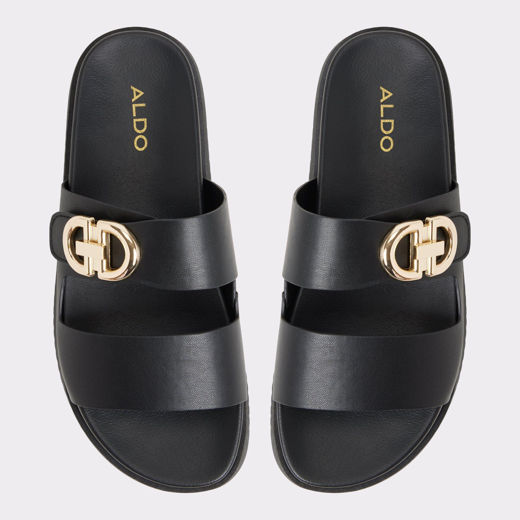 ALDO Daisymae - Women's Footbed Sandal Sandals - Black, Size 5 Product Image
