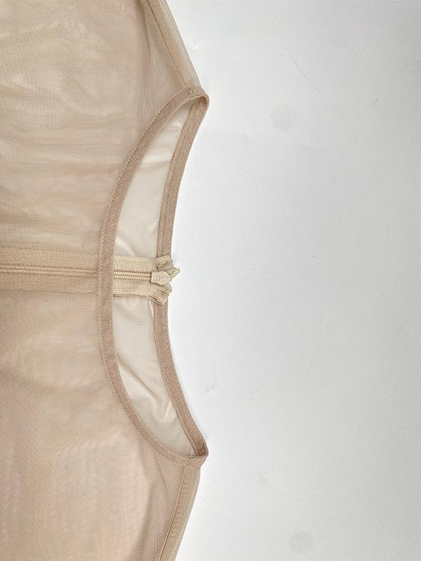 A-Line Loose Gauze See-Through Shiny Split-Joint Round-Neck Evening Dresses Maxi Dresses Product Image