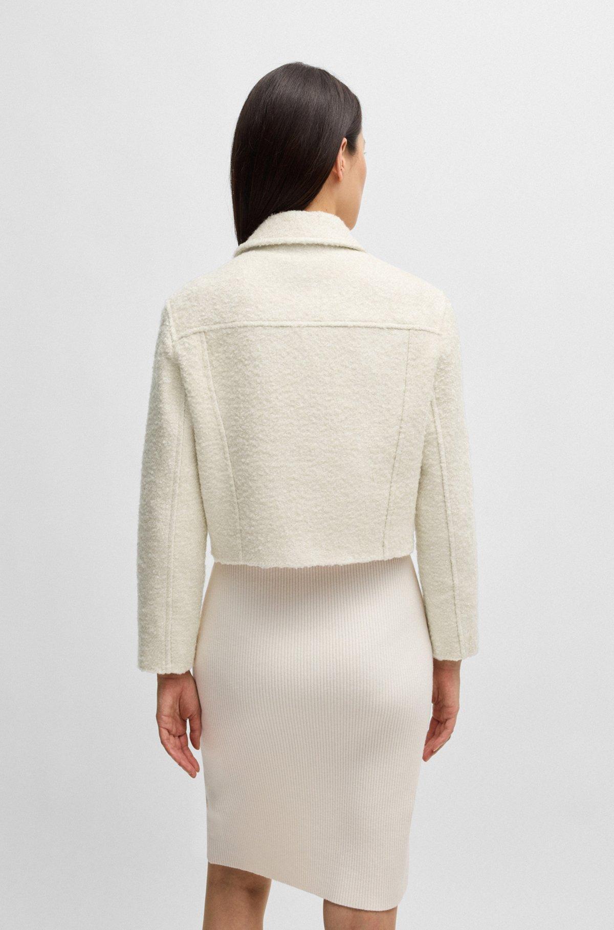 Zip-up jacket in bouclé fabric Product Image