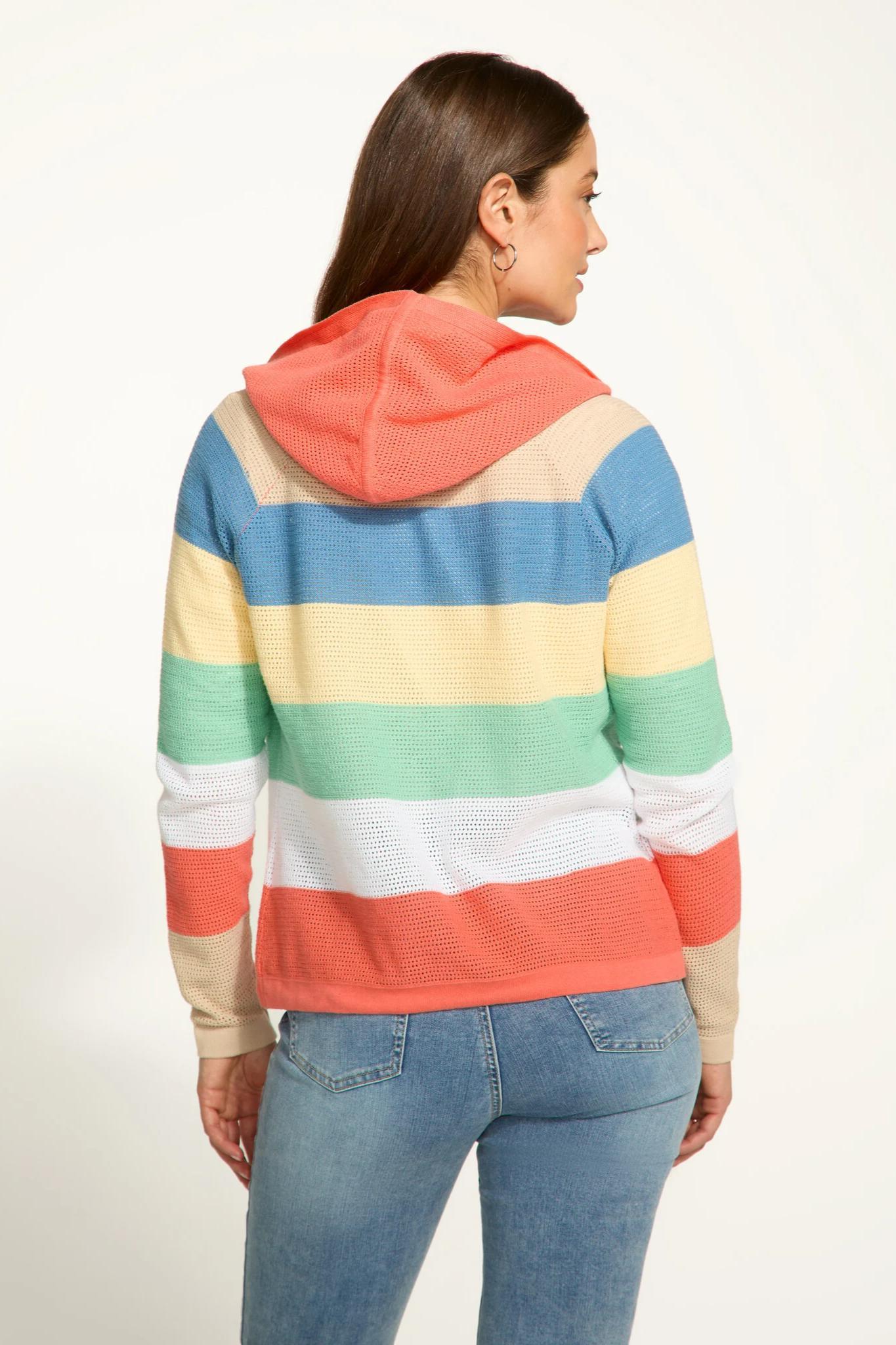 Parasol Rugby Striped Hoodie Sweater Product Image