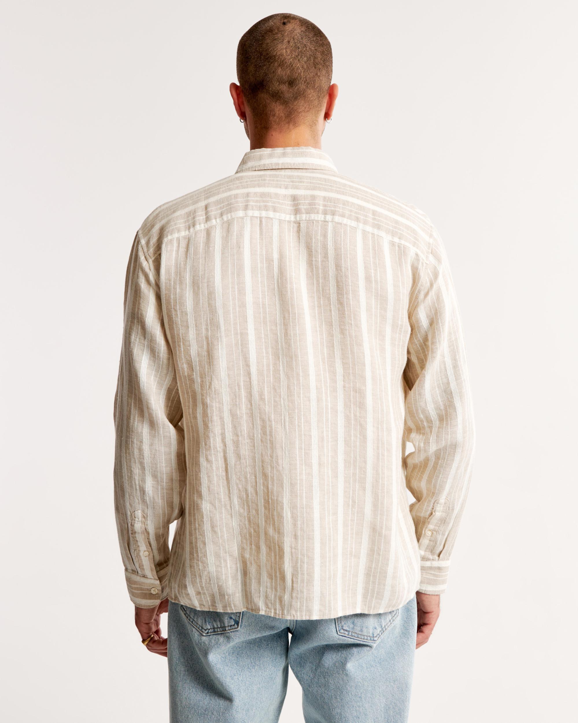 Linen Button-Up Shirt Product Image