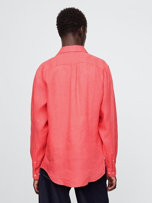 100% Linen Classic Shirt Product Image