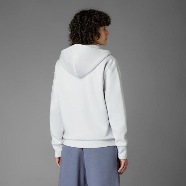 adidas Boston Marathon SS25 Full-Zip Hoodie Dash Grey S Womens Product Image
