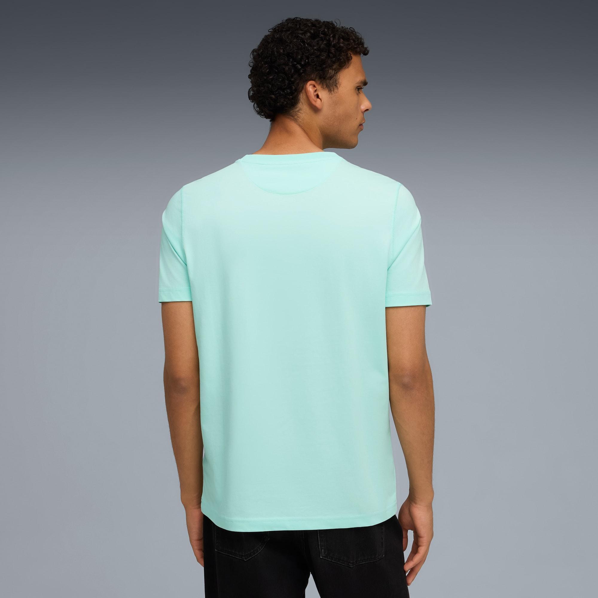 WARDROBE ESSENTIALS Suede Logo Men's Tee Product Image