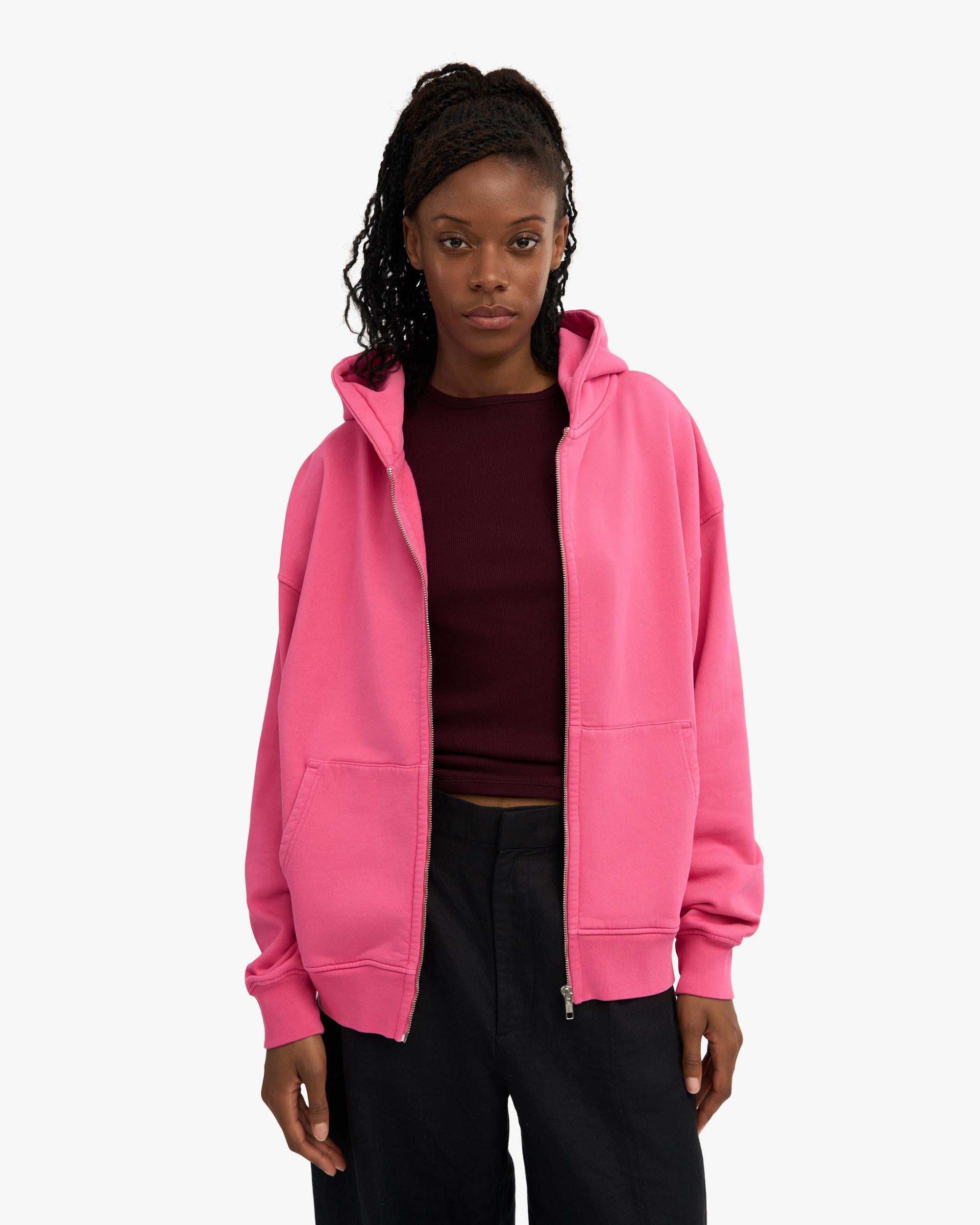 Organic Oversized Zip Hood - Ivory White Product Image