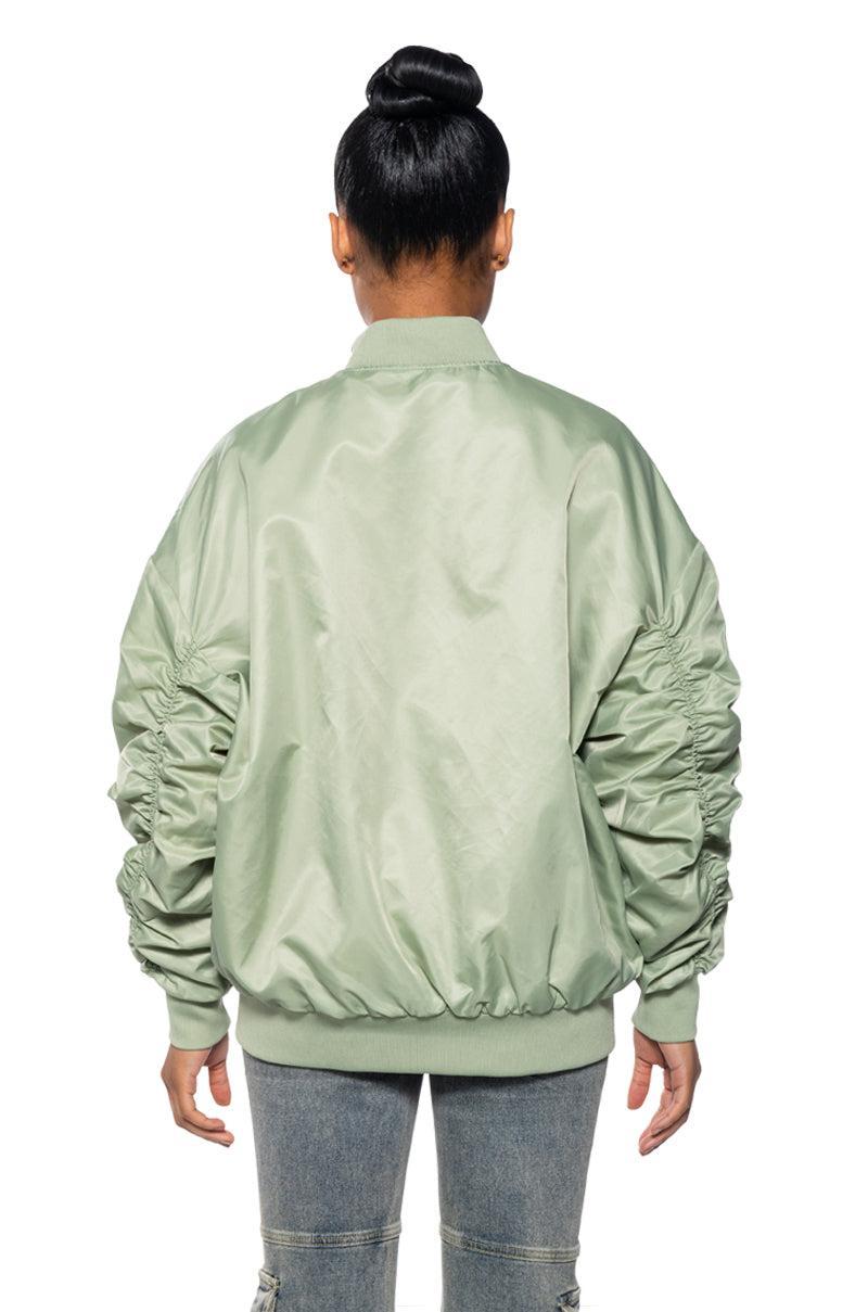 BRING IT BACK BOMBER WITH QUILTED LINING Product Image