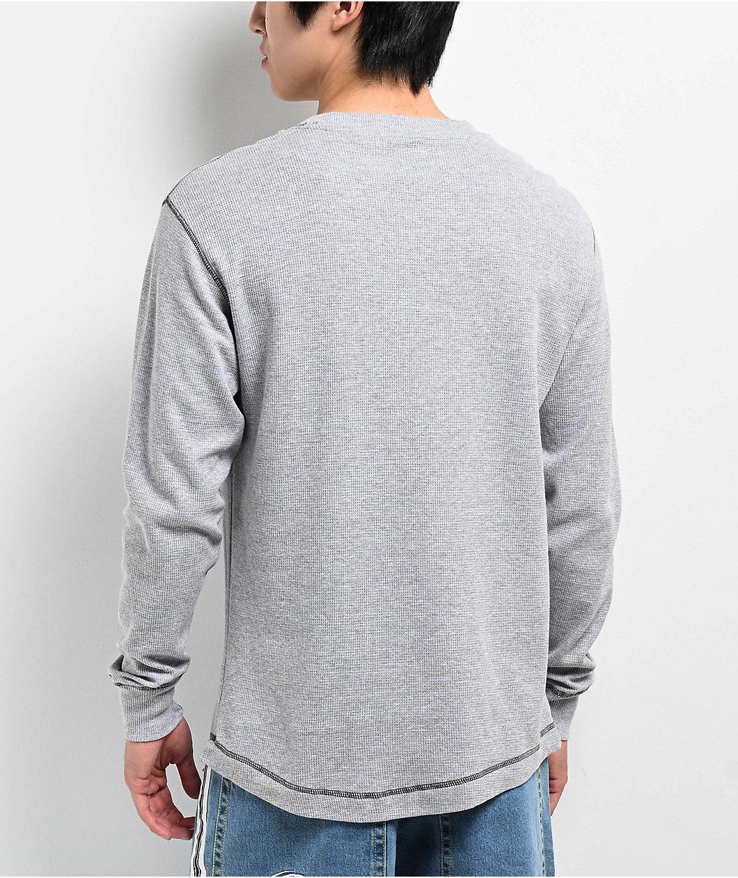 A.LAB Saturn Grey Thermal Long Sleeve T-Shirt Product Image