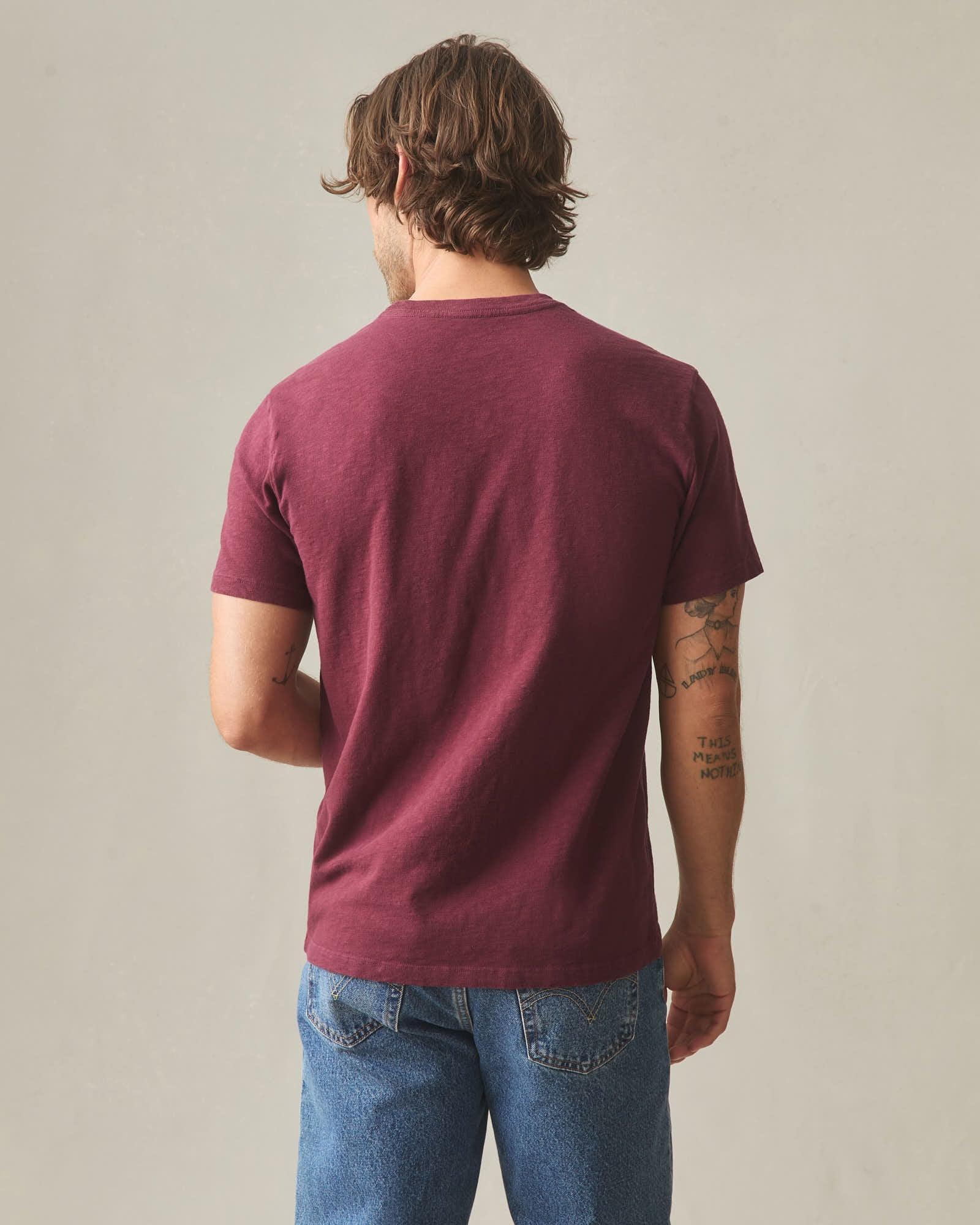 Men's Premium Slub Crew Tee - Zinfandel Product Image