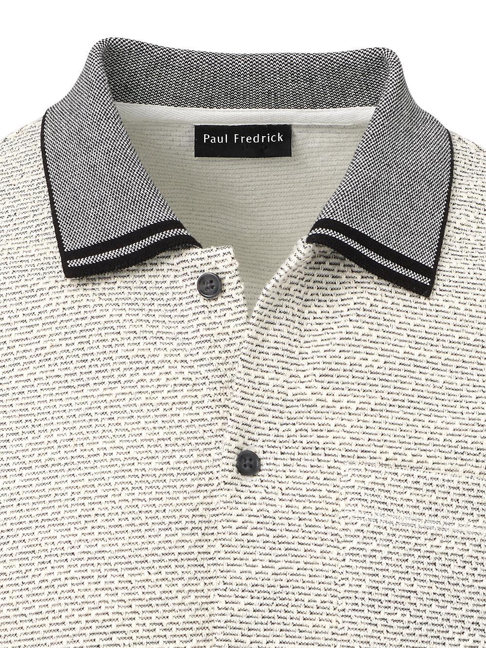 Polyester Blend Button Front Polo - White Product Image
