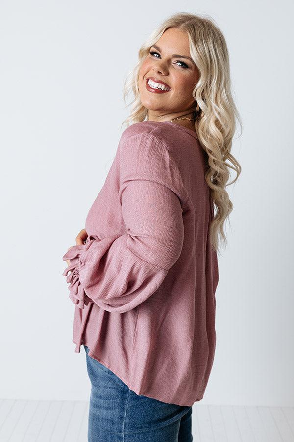 Santa Cruz Chic Shift Top In Blush Curves Product Image
